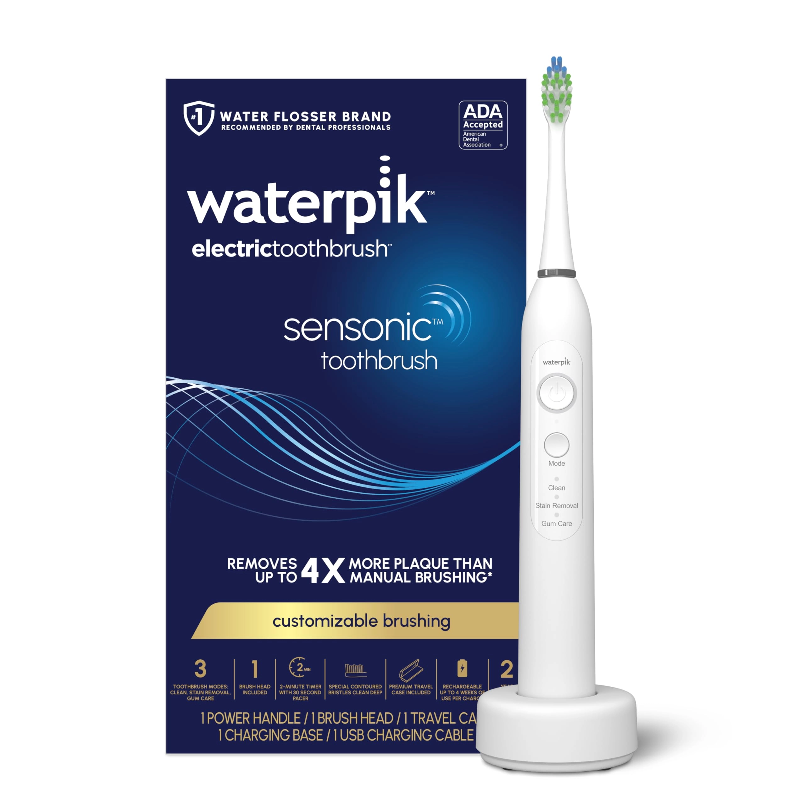 Waterpik Sensonic - Rechargeable 3 Modes White
