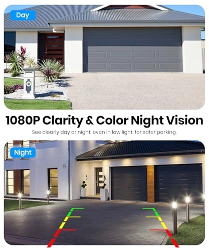 Dual Camera Car Reversing Camera System - Night Vision Wireless 1080p
