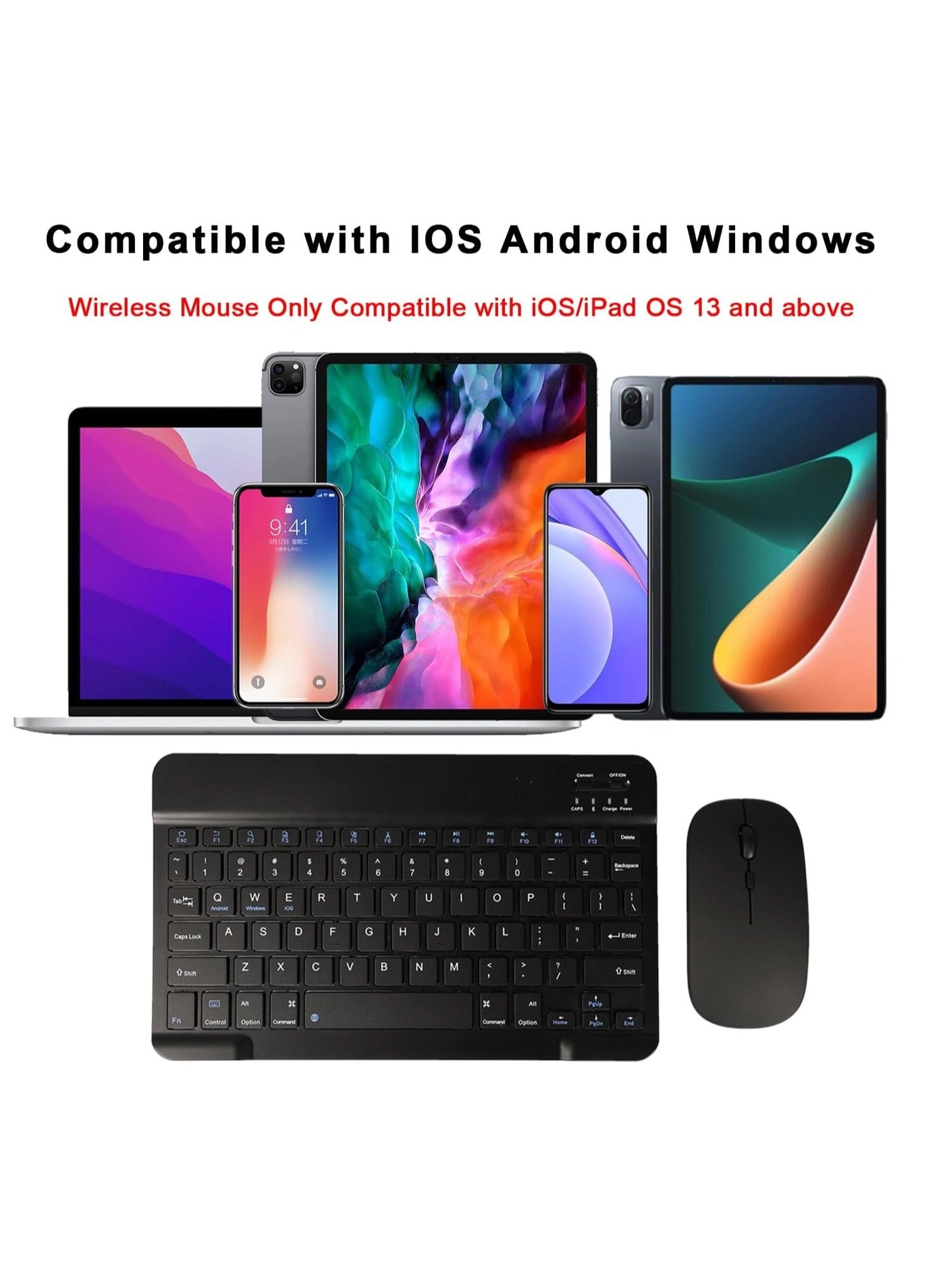 Universal Keyboard and Mouse Combo - EN/AR Wired/Wireless