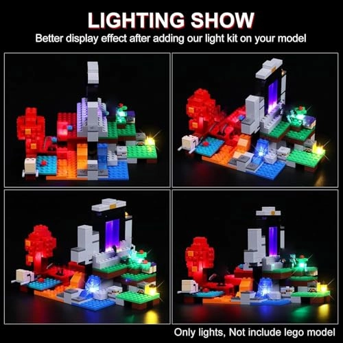 LED Light Kit for LEGO The Ruined Portal 21172