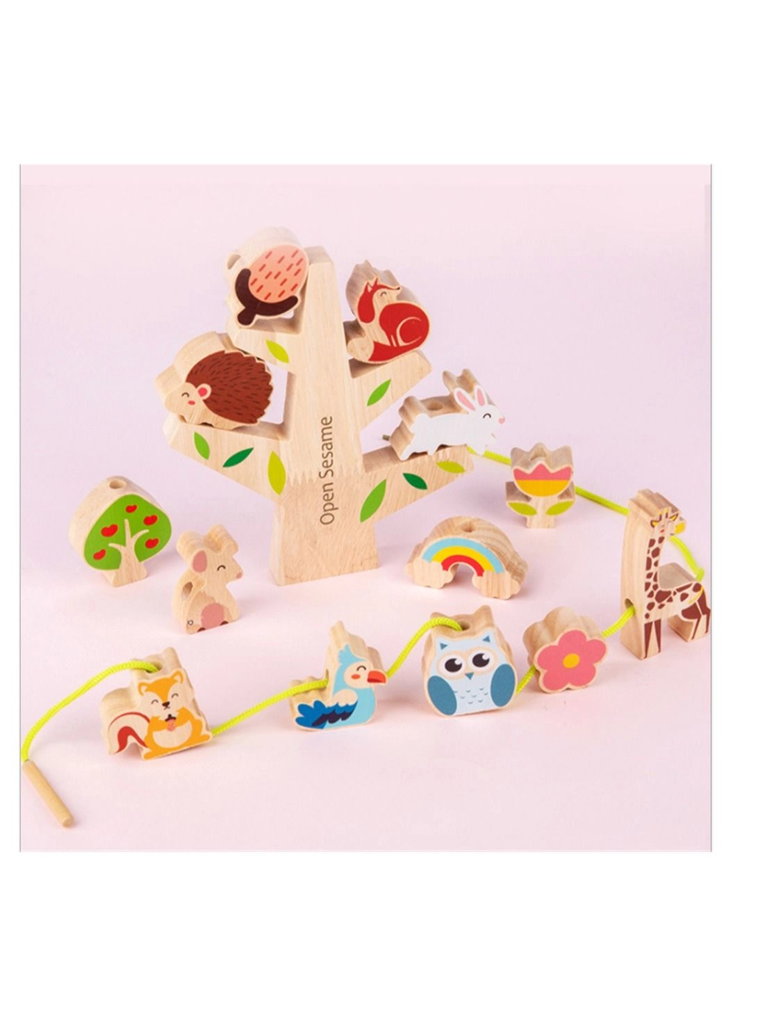 Animals Wooden Stacking Blocks - 2-4 years 10 pieces