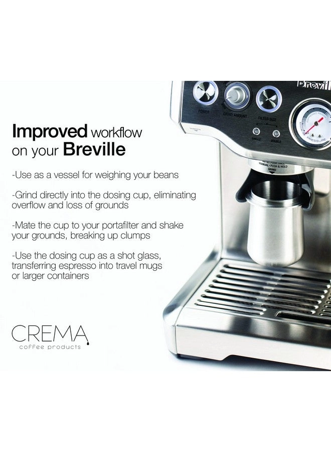 Dosing Cup - 54mm Brushed Silver