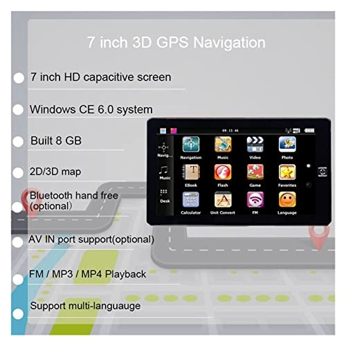 GPS Car Navigator 741659865 - 7 inch 256MB+8GB