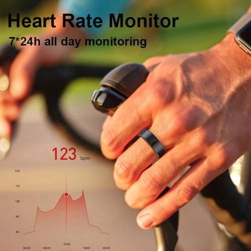 Smart Ring - LED Dispay Screen Heart Rate Sleep Tracker