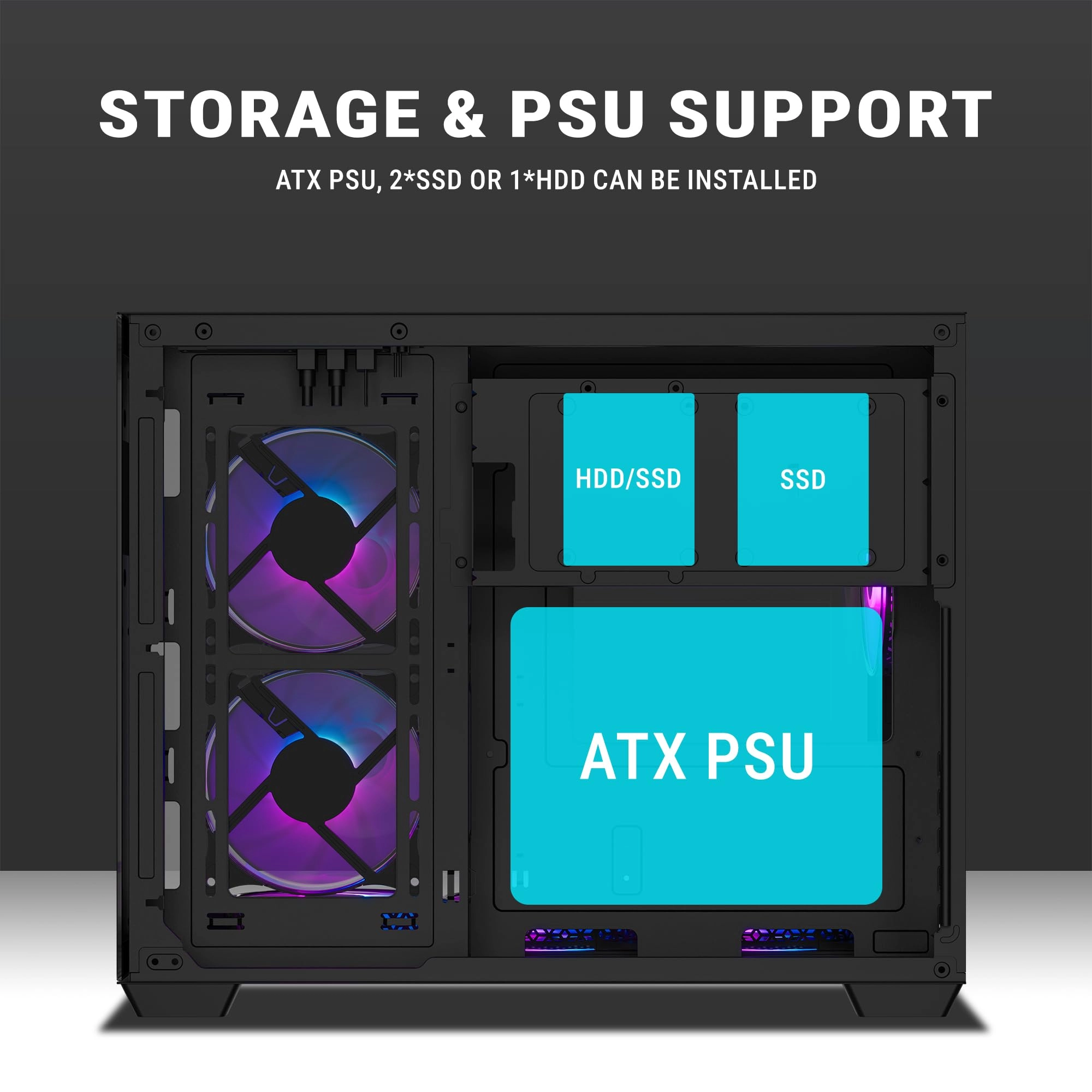 Crystal X6 Mini - Mid-Tower 6 ARGB Fans