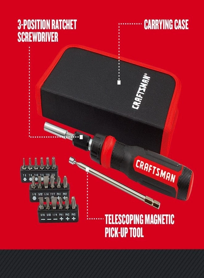 Ratcheting Screwdriver - 26-Piece