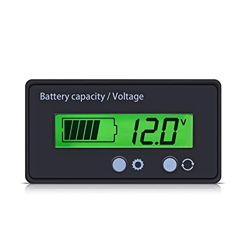 Voltage Meter - LCD Waterproof 12V to 48V