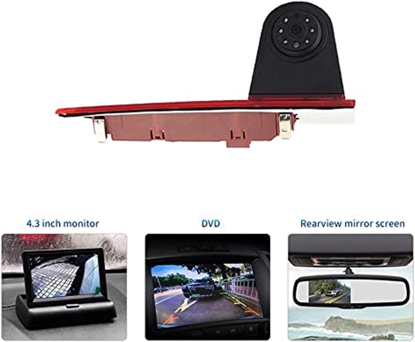 Rear View Backup Brake Light Camera - Night vision
