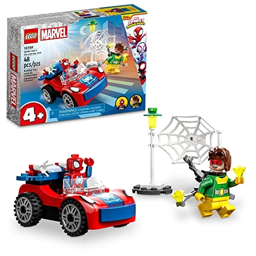 Marvel Spider-Man's Car and Doc Ock Set - Glow in the Dark 4+ Years