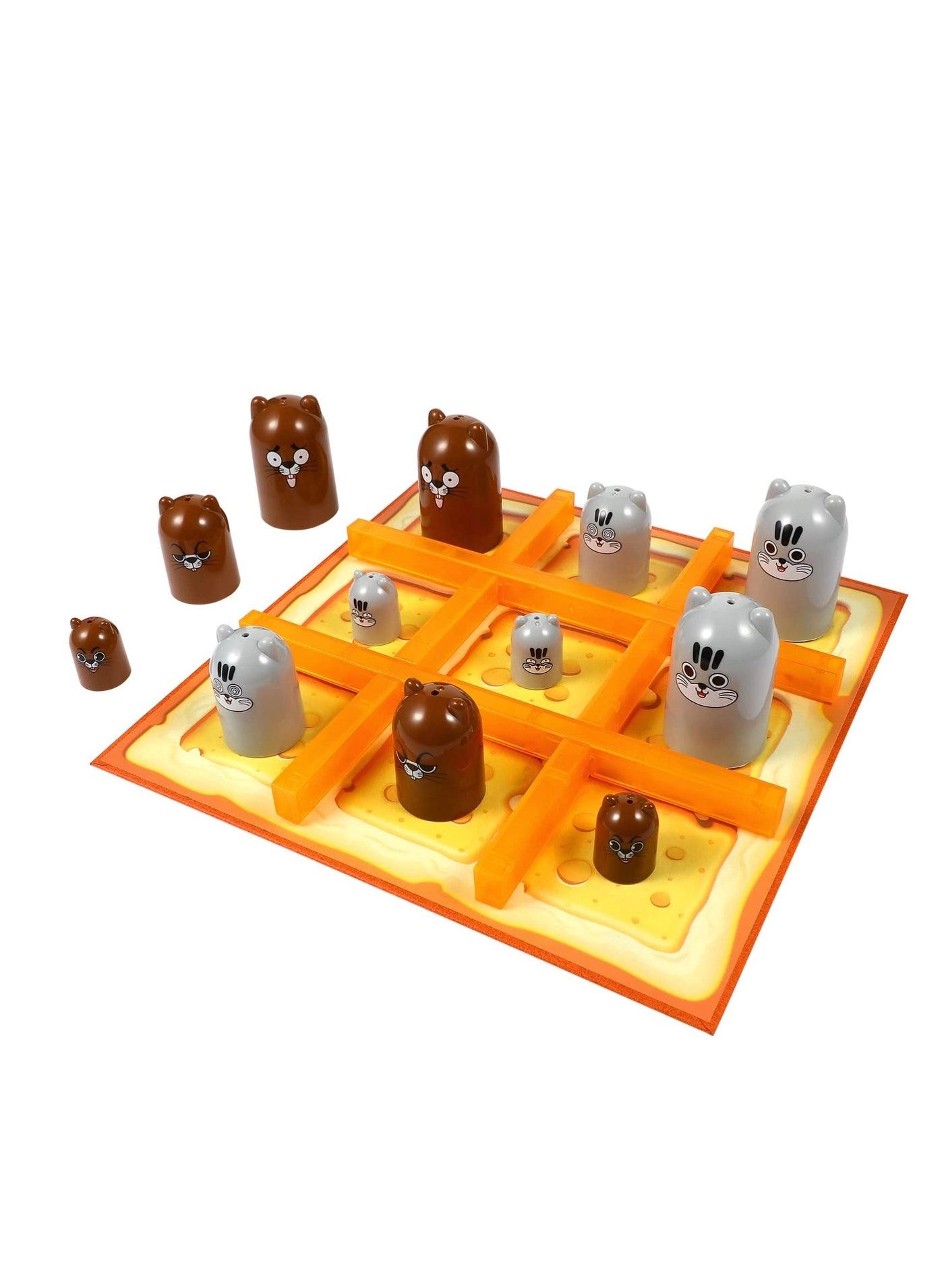 SOLARAE Cartoon Tic tac toe - Stacking Cups Portable Travel Toy