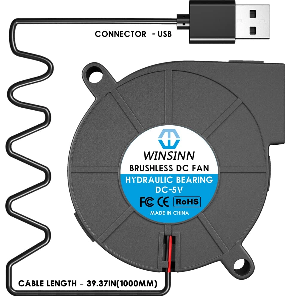 5015 Tiny Cooling USB Blower Fan - 50mm Pack