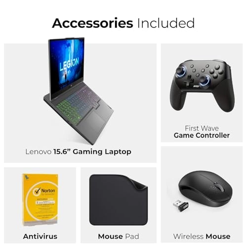 Legion 5 15IAH7H - 15.6'' Core i7-12700H 32GB DDR5 512GB SSD Bundle