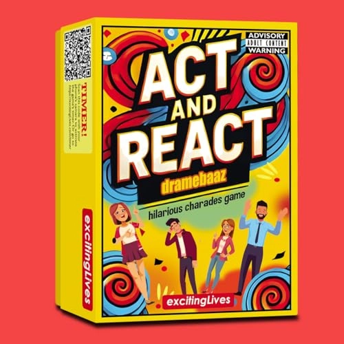Act and React Charades - English 18 months and up 150 pieces