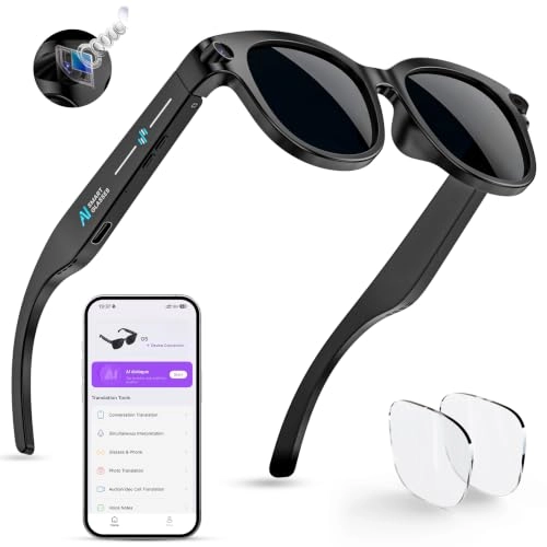 smart Glasses - Black 1 Centimeters Activity Tracker