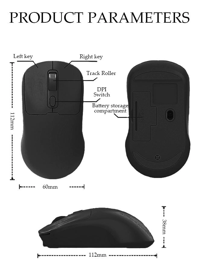 Slim Dual Mode Mouse - Wireless