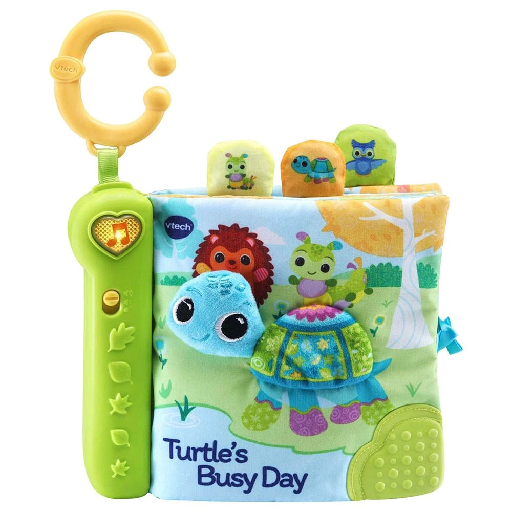 VTech Turtle Busy Day Fabric Book - 3 months+