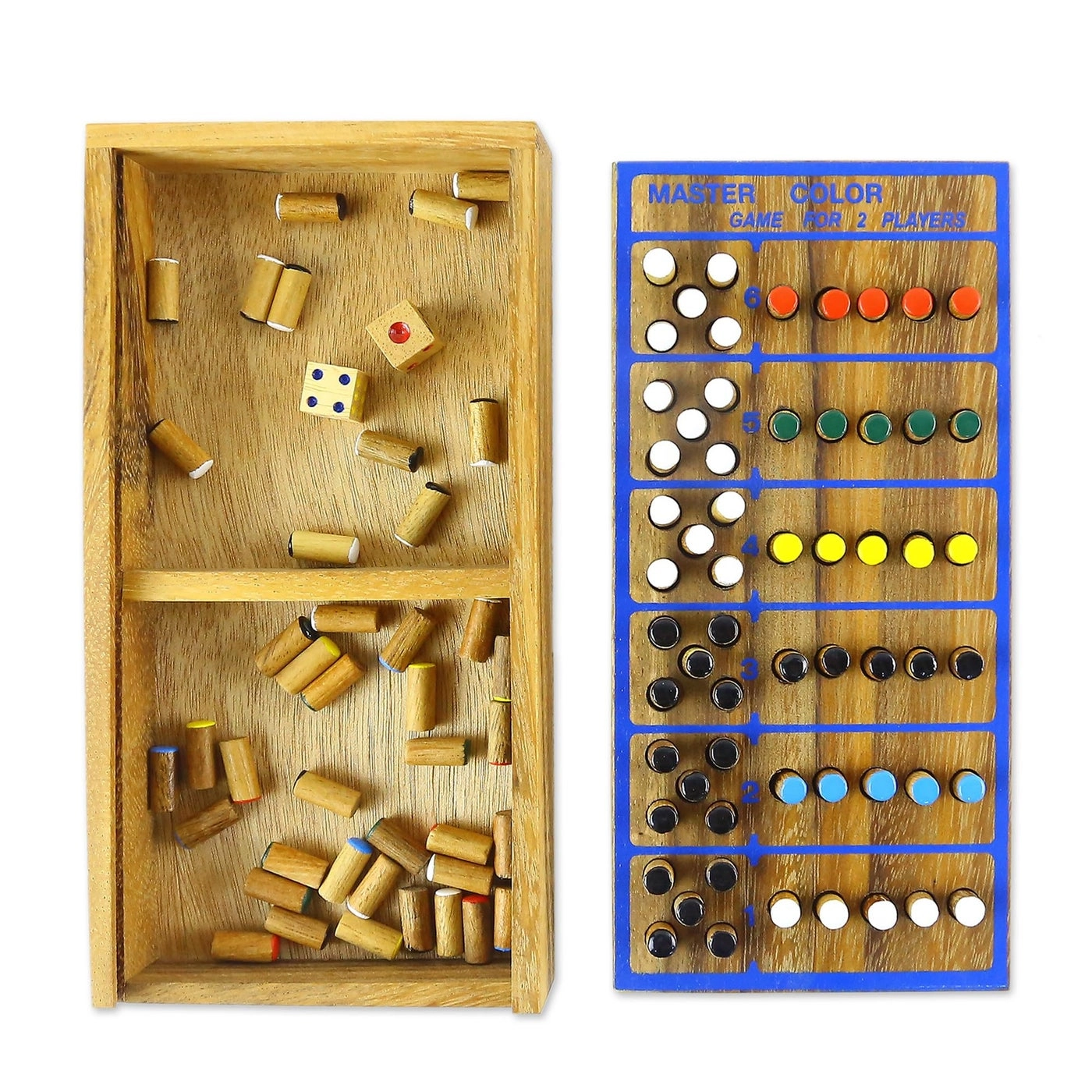 NOVICA Rain Tree Wood Peg Game Puzzle