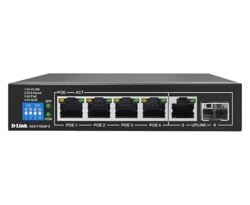 DGS-F1006P-E 6-ports