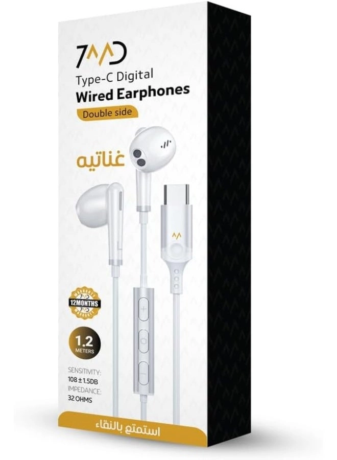 Type C Earphones Wired Earphone