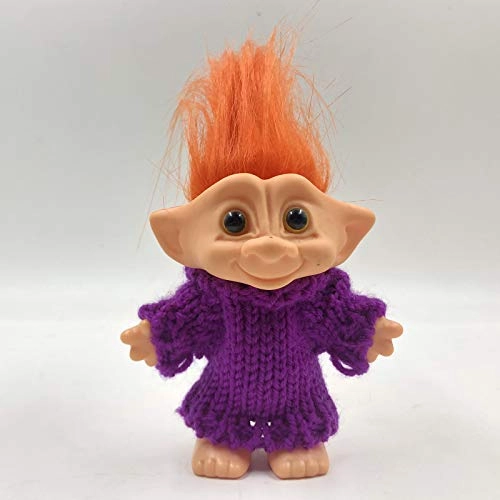 Good Luck Troll Doll - 10cm Orange Hair