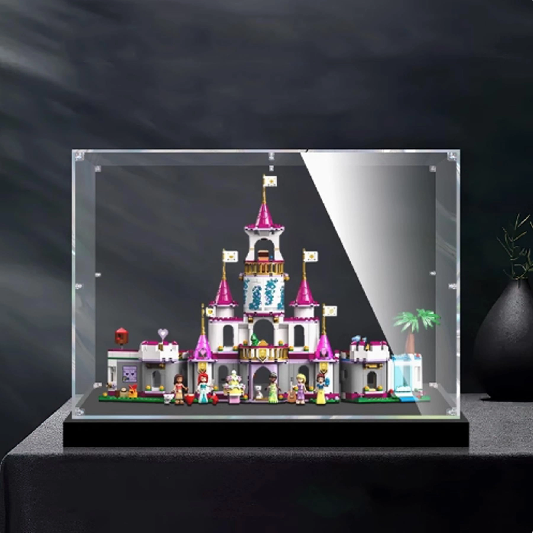FEIRUBO Acrylic Display Box - Compatible with Lego 43205 Black Base