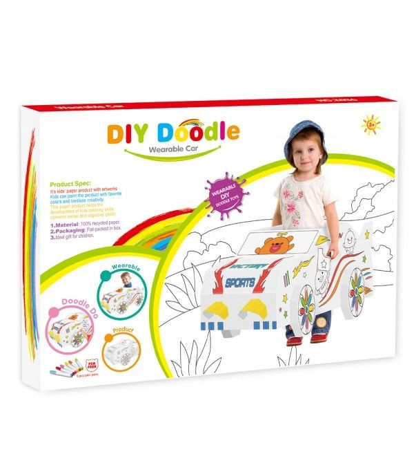 Wearable Car Doodle Kit - 3+ years