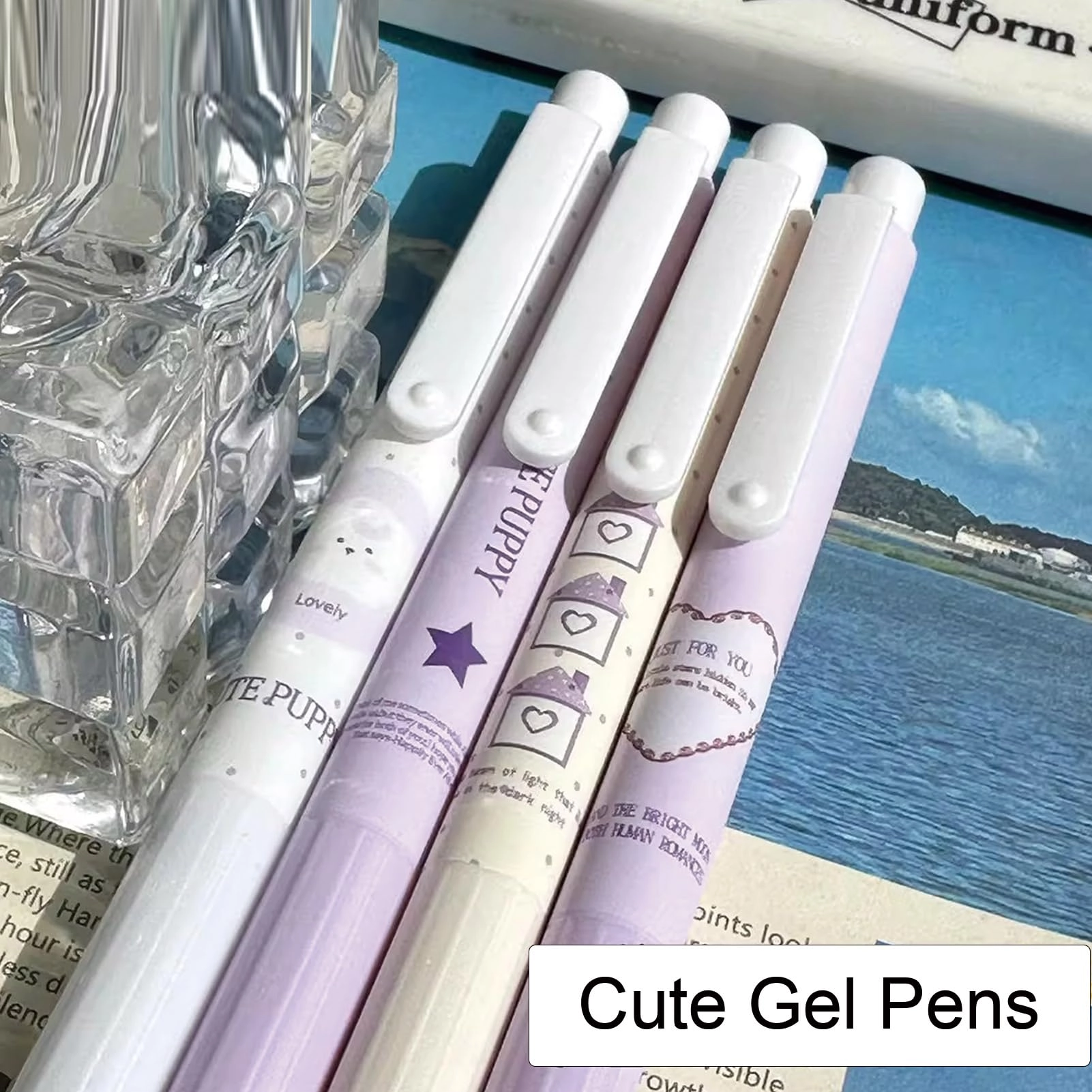 Cute Gel Pen - 4Pcs 0.5mm