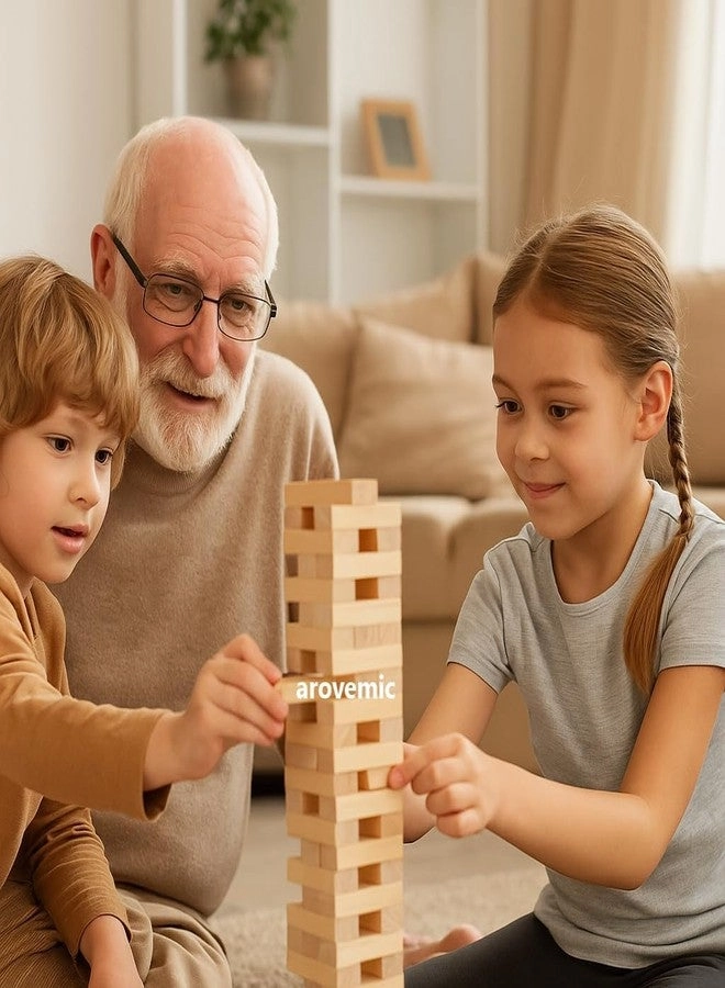 Wooden Block Tower - 39 pcs