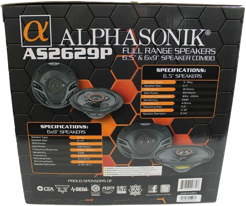 AS2629P - 6 Inches 3-Way Speaker
