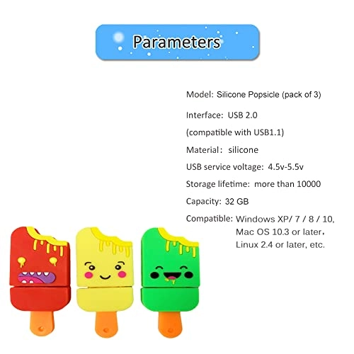 Popsicle - USB 2.0 USB-A Pack 32GB