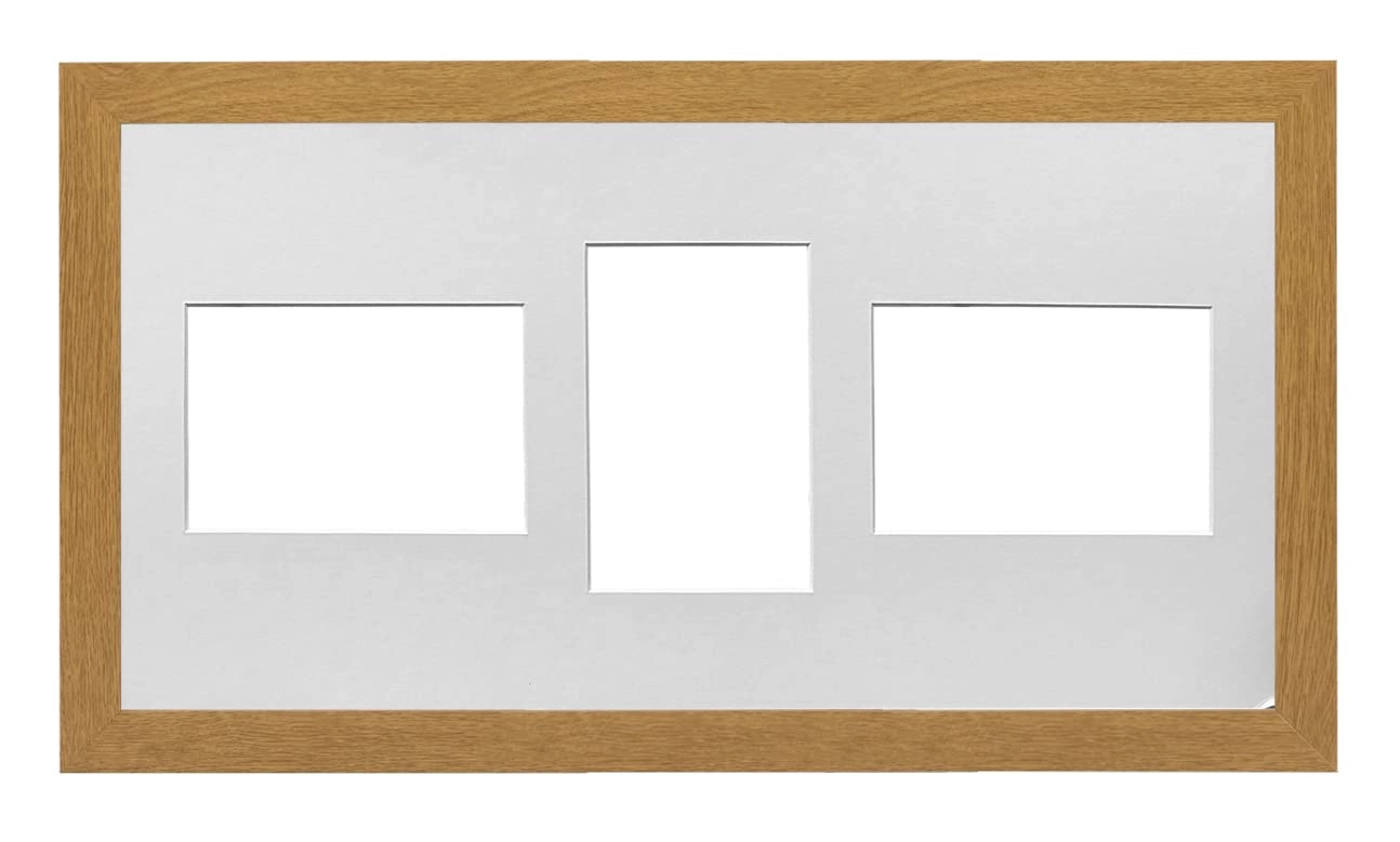 memory box MDF 30mm Oak Frame - 20" x 10" (x3)