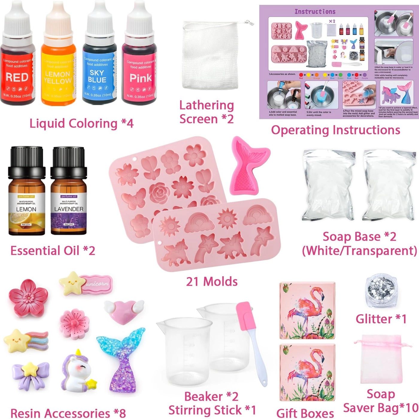 Soap Making Craft Kit - 40 Pcs