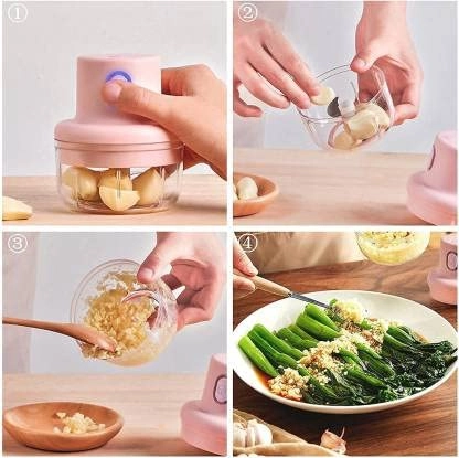 Mini Electric Garlic Chopper - 30 watts