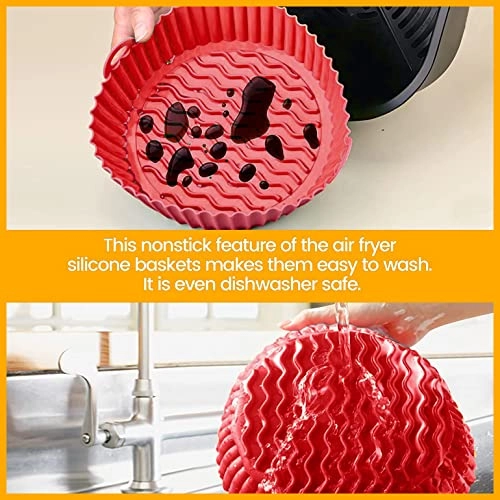 Air Fryer Silicone Liners - Silicone 2 Pack