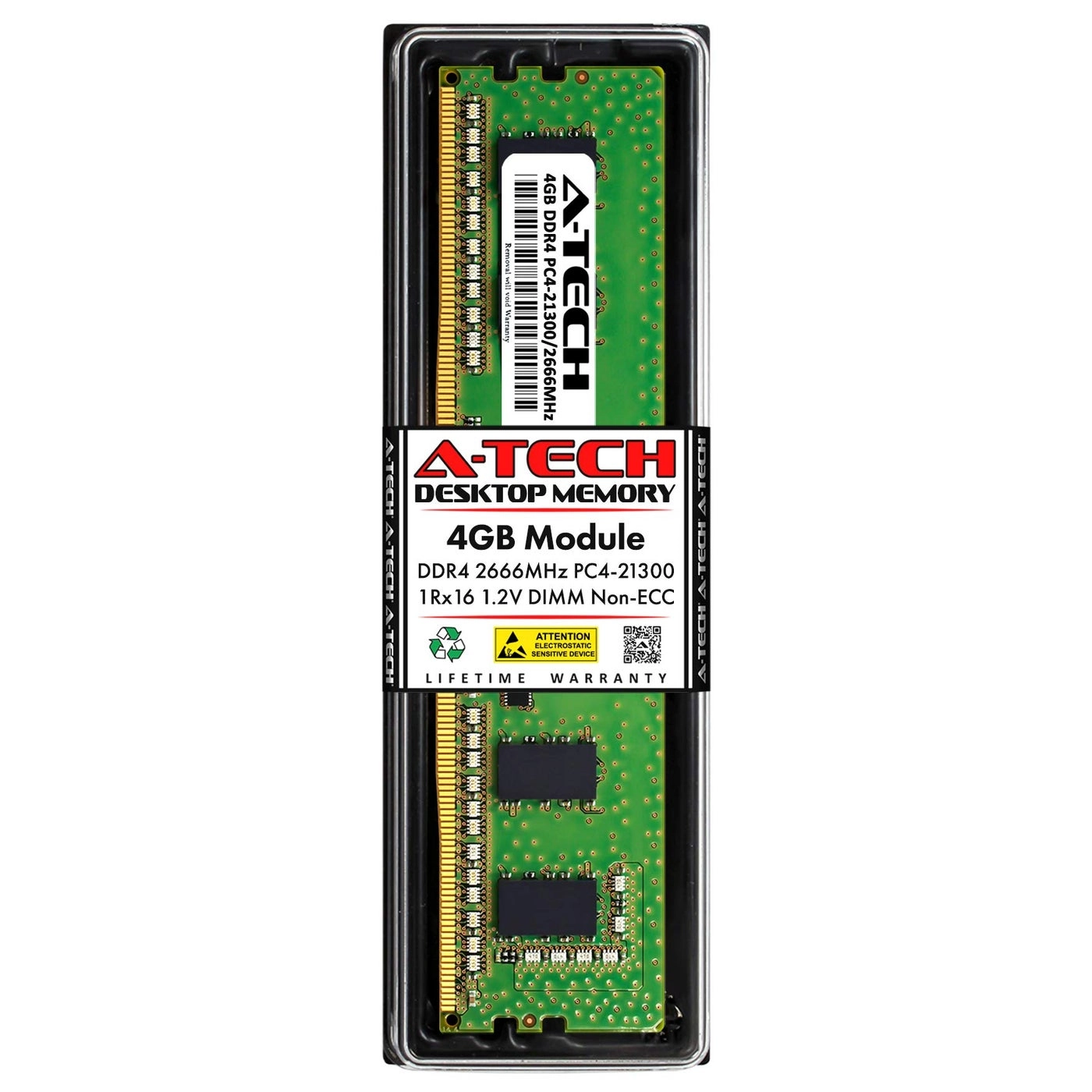Atech M378A5244CB0-CTD - 4GB 2666MHz 288-Pin DIMM DDR4