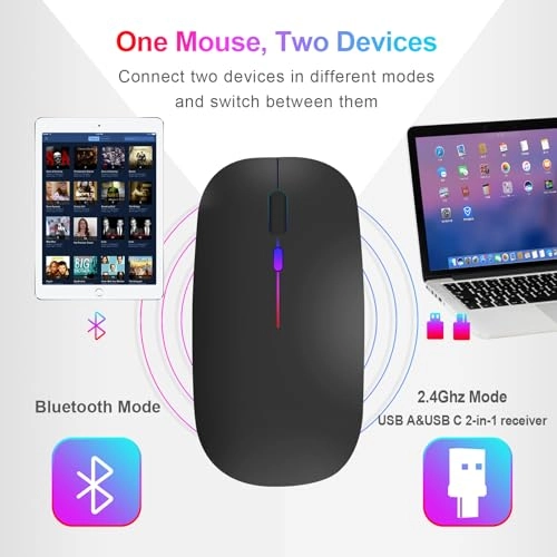 Wireless Computer Mouse - Bluetooth USB