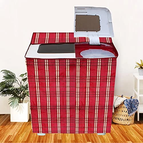 PVC Waterproof Front Load Washing Machine Cover - 5KG to 7.5KG Blue