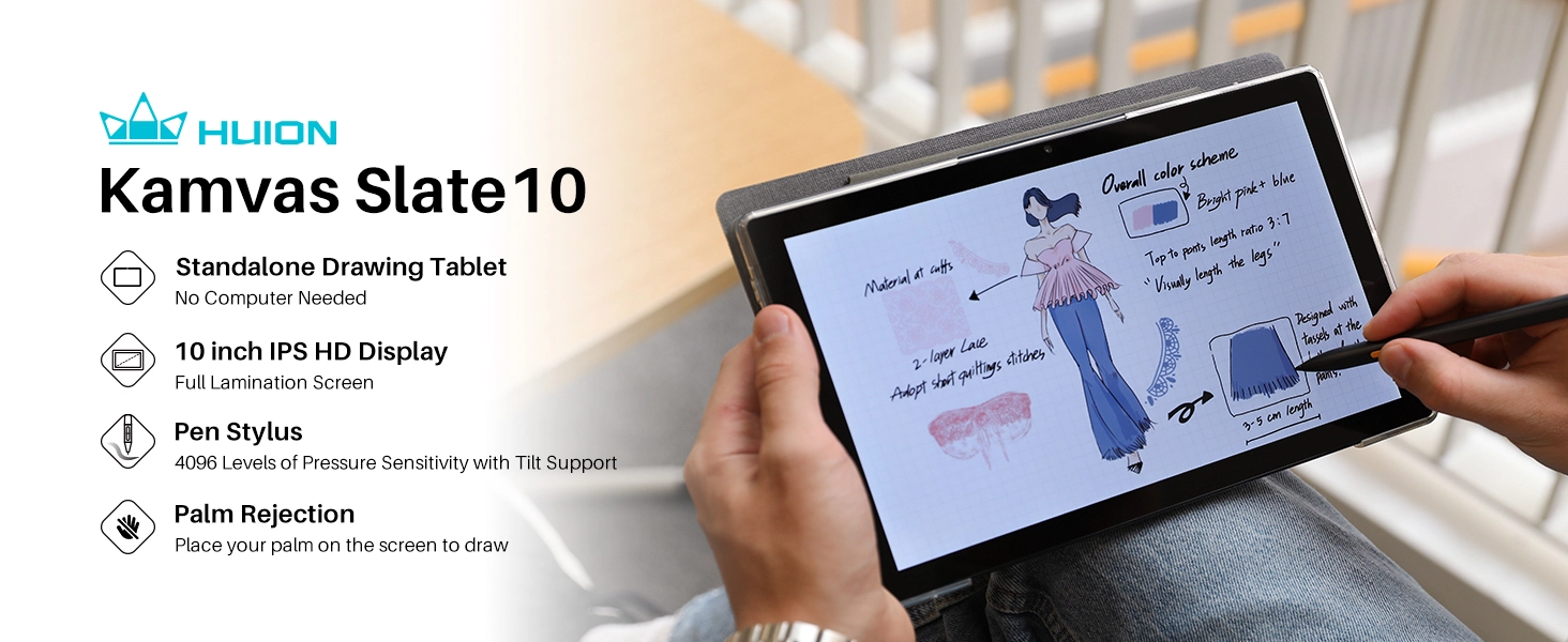 Kamvas Slate 10 - 4096 Levels