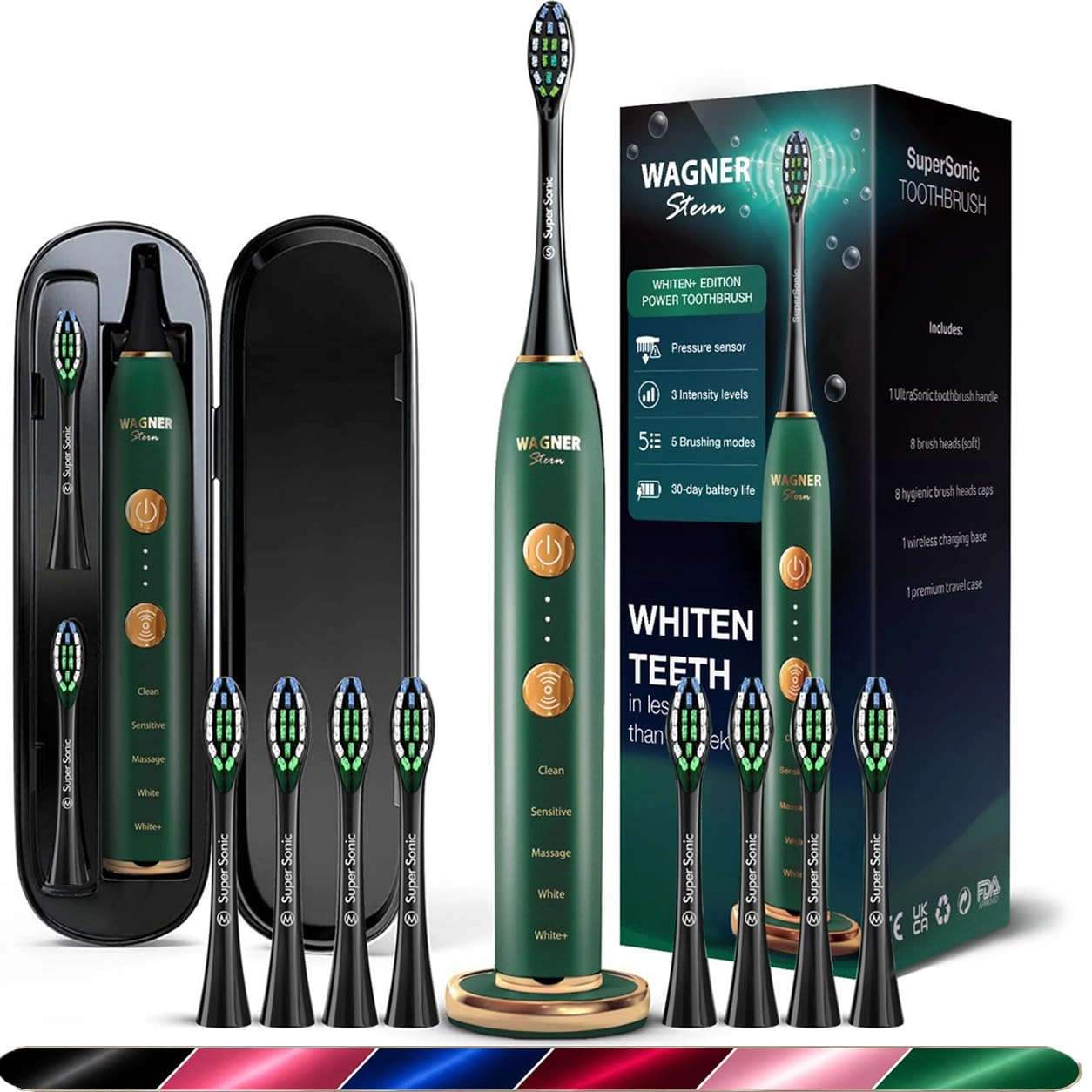 WT8800 - Pressure Sensor 5 Brushing Modes 8 DuPont Brush Heads