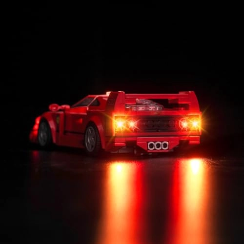 LED Light Set for LEGO Ferrari F40 Supercar 76934 - 20 LEDs USB & Battery Powered