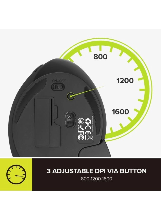 M618GX Ergonomic Vertical Mouse - Wireless