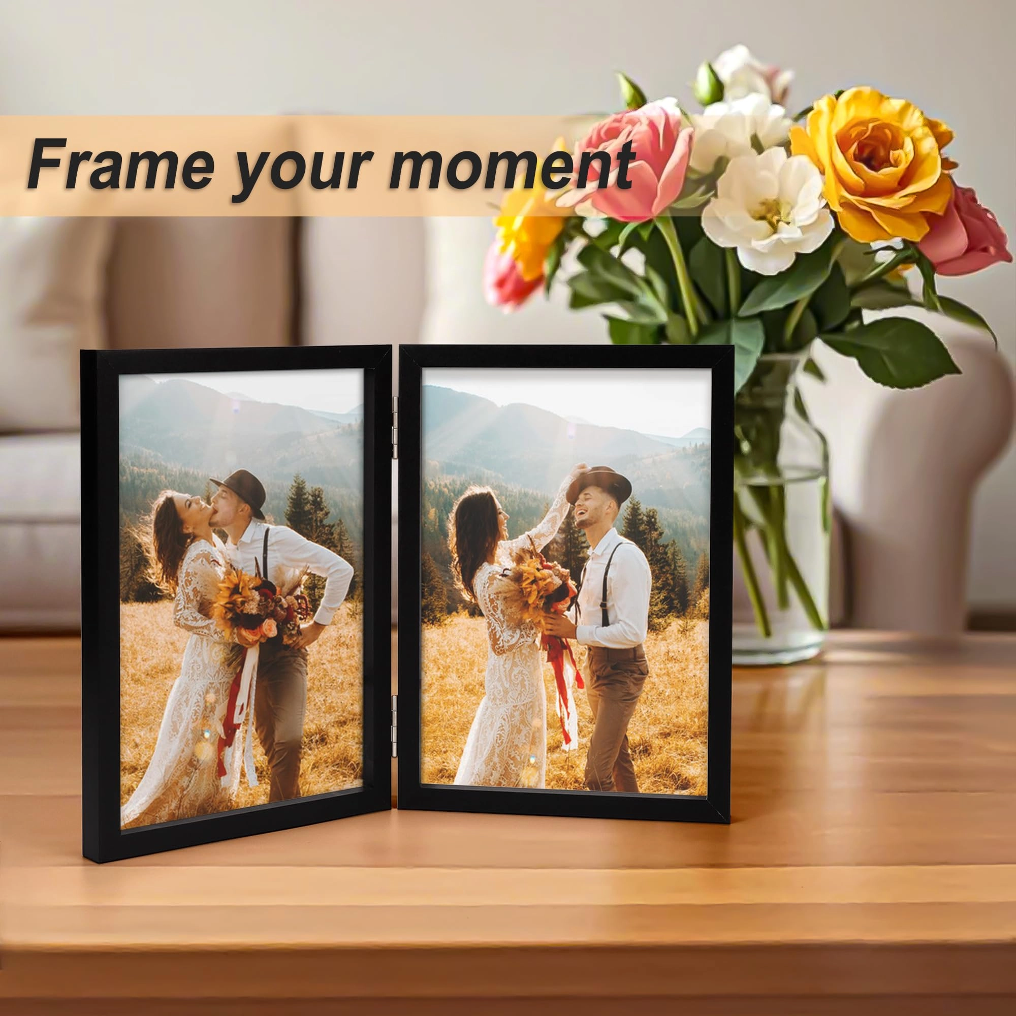Double Picture Frame - 4x6 in two