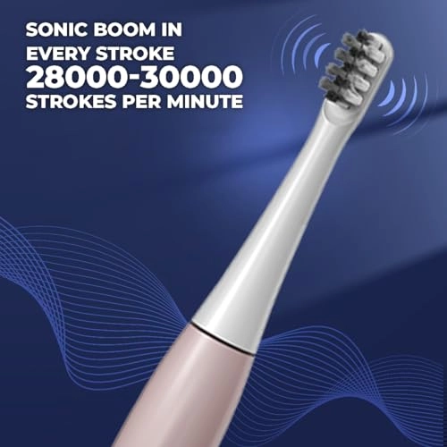 Super Sonic Electric Toothbrush - Rechargeable 3 Modes IPX7 Waterproof