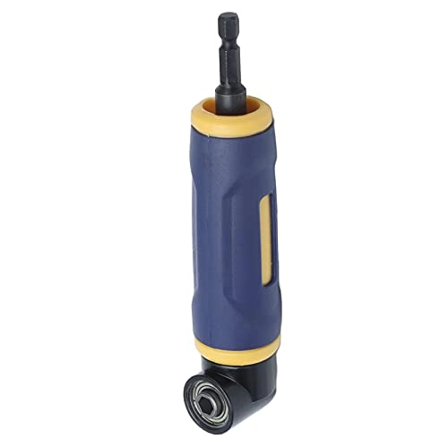 90 Degree Right Angle Drill Adapter - Yellow Blue Magnetic Bit Holder 1/4in