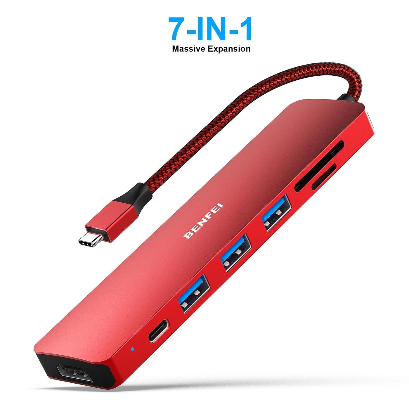 5in1 USB C Hub - 4K HDMI 3 USB-A 100W Power Delivery