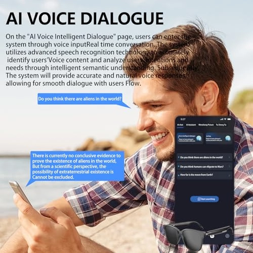 Smart Glasses - 75 Languages White