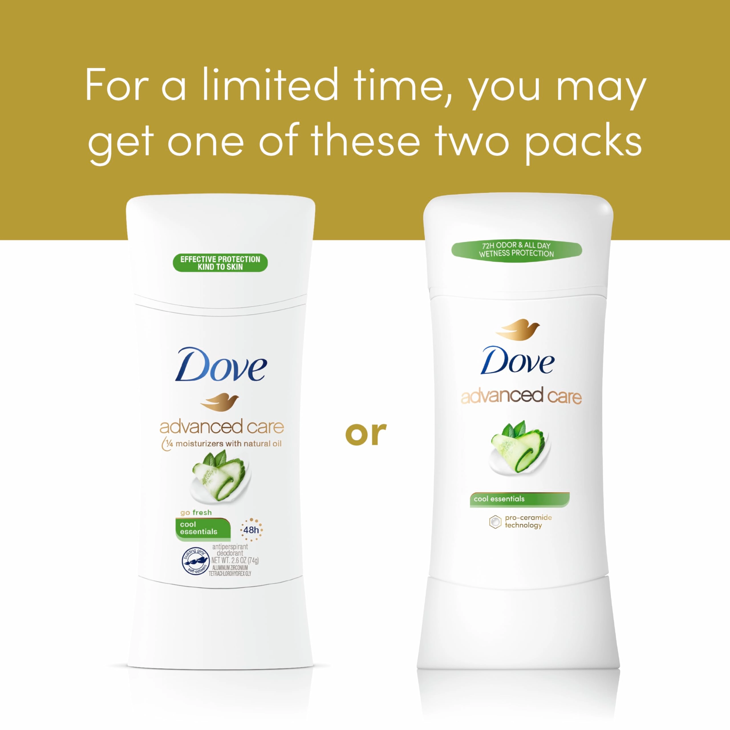 Advanced Care Antiperspirant Deodorant Stick - Cool Essentials 73.93 grams