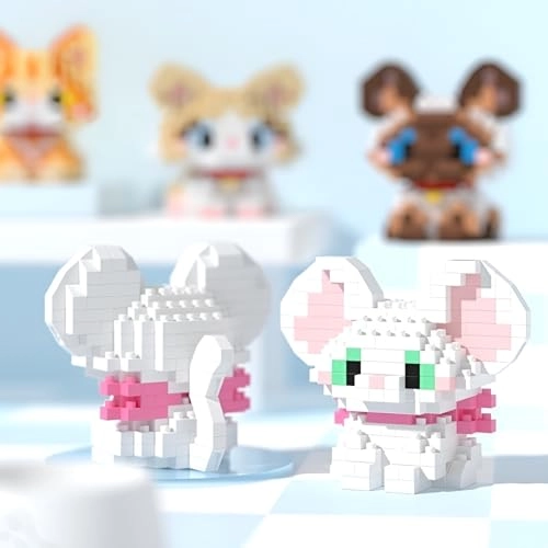 Mini Cat Building Blocks (S16) - Small Cute Cat Figures Pack
