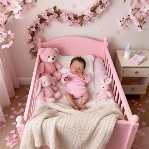 Reborn Baby Doll - 19 Inch Soft Cloth Body Sleeping Ages 3+