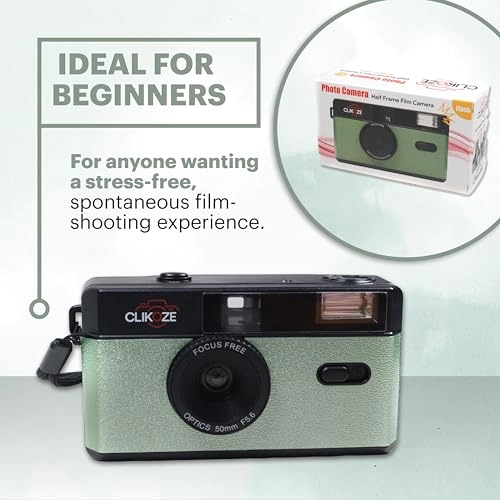 35mm Half-Frame Reloadable Film Camera - fixed-focus